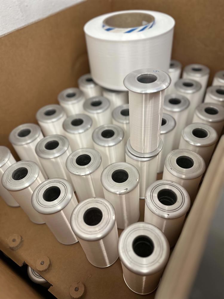 Aluminum bobbins ready for production